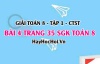 Giải bài 4 trang 35 Toán 8 Tập 1 SGK Chân trời sáng tạo